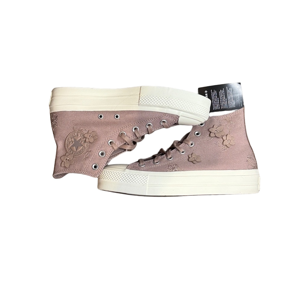 Converse Canvas Platform Chuck Taylor High-Top Sneakers - Dusty Rose - Picture 5 of 7